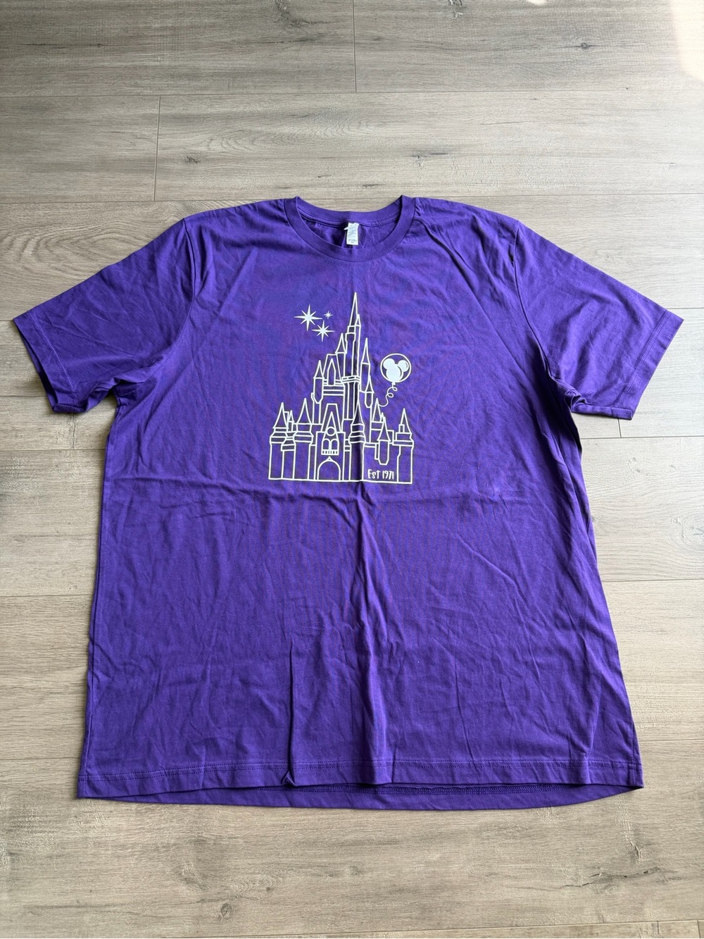 Purple Castle Graphic Tee - size 3XL